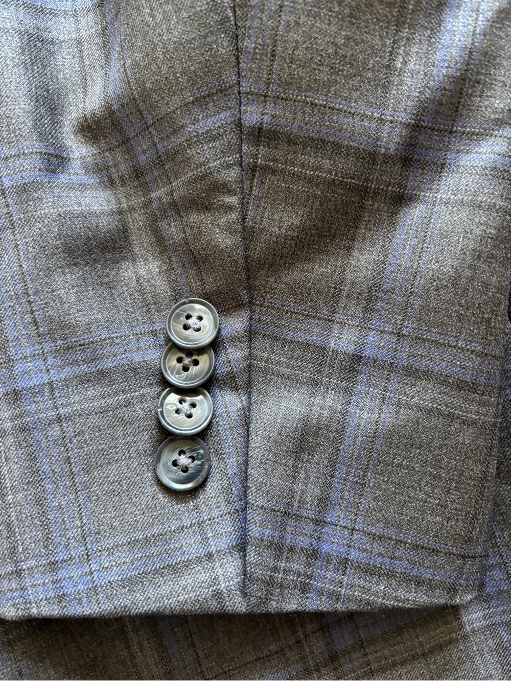 Peter Millar Sport blazer Mens 44R Wool Plaid Blazer Blue Canada Old Money Ivy - Picture 4 of 10